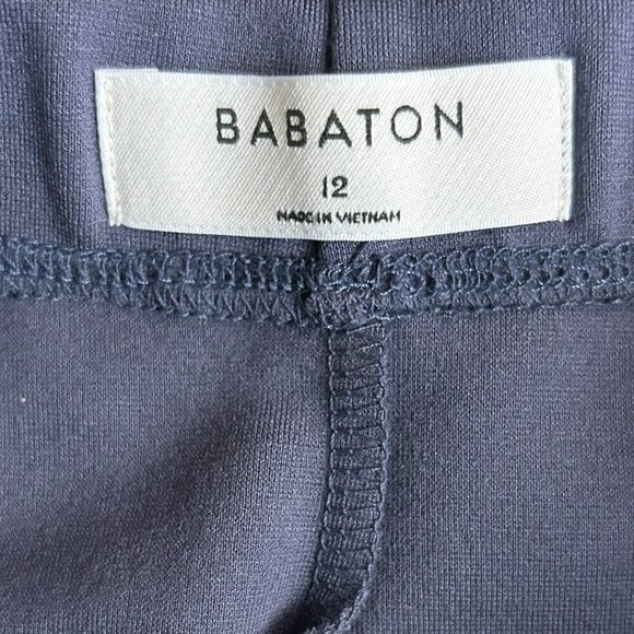 ARITZIA Babaton Blue Grey Pencil Skirt with Side Slit Front US 12 - Picture 4 of 6